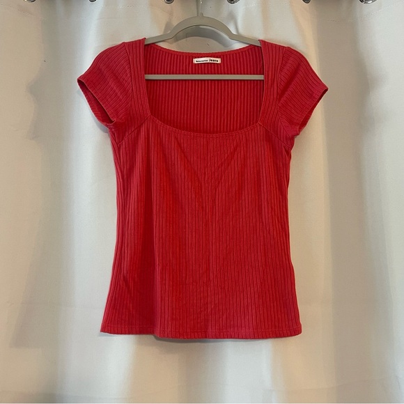 Reformation Jeans Bardot Ribbed Knit Top - Picture 4 of 5